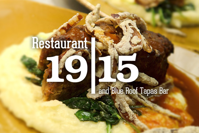 a delicious meal, plated at Restaurant 1915