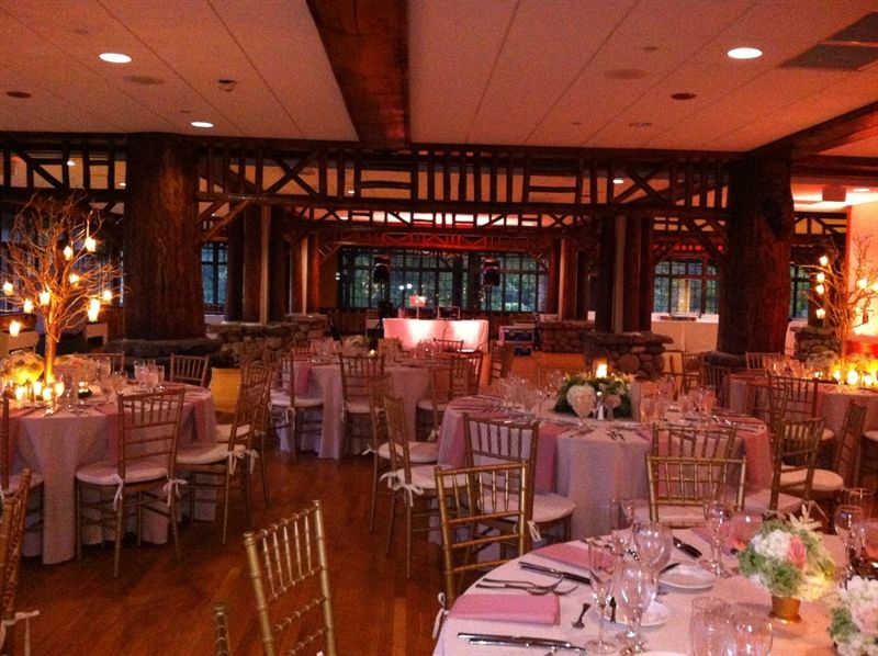 Dining are set up for a Bar Mitzwah