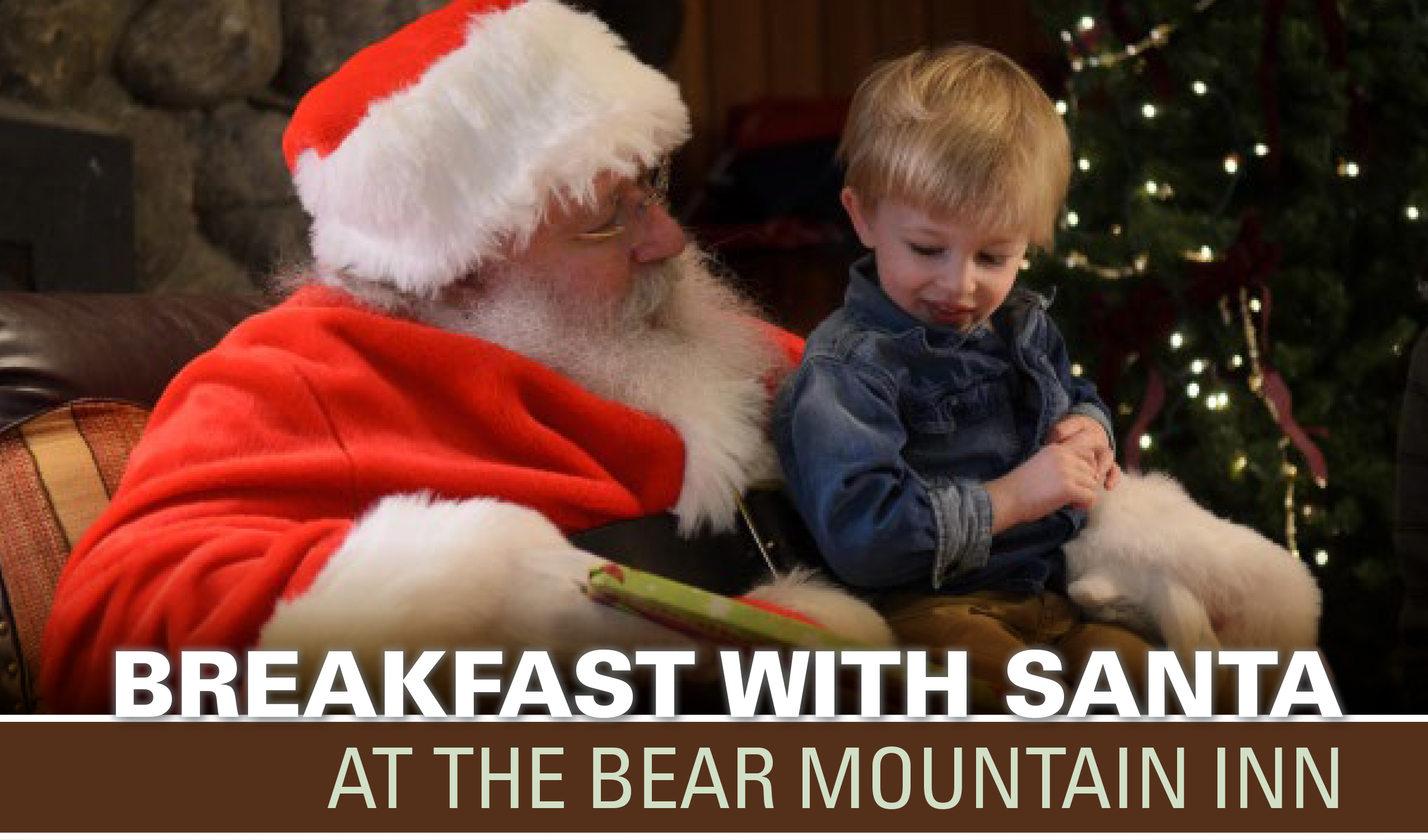 Breakfast with Santa at Bear Mountain Inn 2018 banner